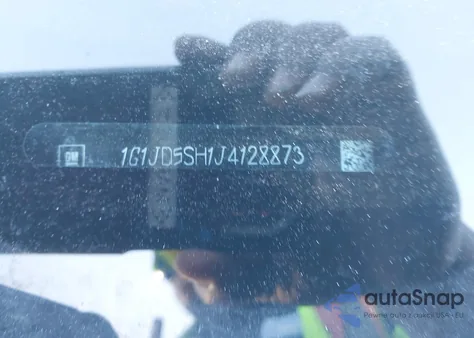 2018 Chevrolet Sonic Lt Auto из США, поврежденный, VIN 1G1JD5SH1J4128873